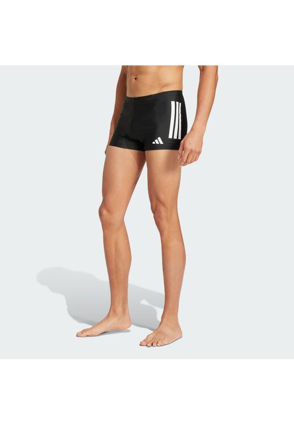Adidas - Bokserki 3-Stripes Swim 2-Inch. Kolor: biały, wielokolorowy, czarny. Materiał: materiał