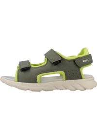 Sandały Geox Model J Sandal Airadyum Bo Kolor Zielony. Kolor: zielony. Materiał: syntetyk, tkanina. Sezon: lato