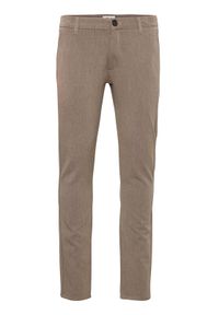 !SOLID - Solid Chinosy 21200141 Beżowy Slim Fit. Kolor: beżowy. Materiał: syntetyk
