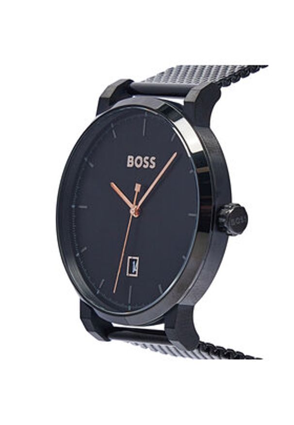 BOSS - Boss Zegarek Confidence 1513810 Czarny. Kolor: czarny