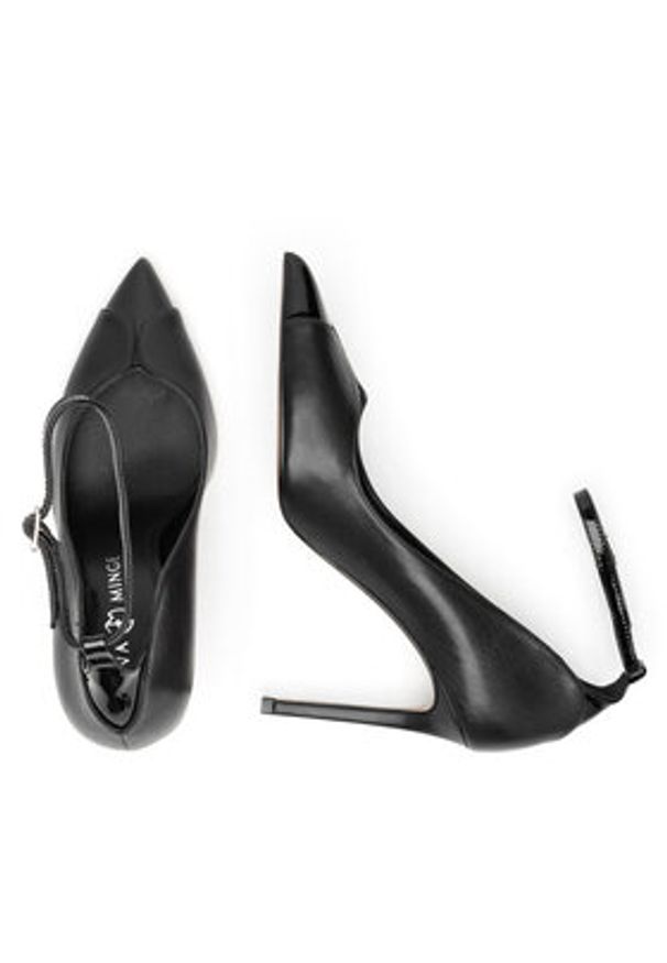 Eva Minge Szpilki OLIVIA-V-375-121-1 Czarny. Kolor: czarny. Materiał: skóra. Obcas: na szpilce