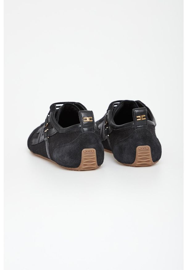 Elisabetta Franchi - Sneakersy damskie skórzane ELISABETTA FRANCHI. Materiał: skóra