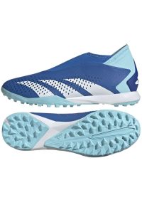 Adidas - Buty piłkarskie adidas Predator Accuracy.3 Ll Tf M GZ0001 niebieskie. Kolor: niebieski. Materiał: guma, syntetyk. Sport: piłka nożna