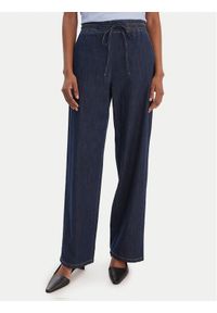 Marella Jeansy Fingere 2615181091 Granatowy Wide Leg. Kolor: niebieski #1