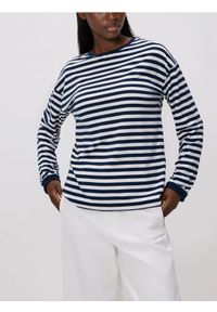 Reserved - Longsleeve w paski - wielobarwny. Materiał: dzianina, wiskoza. Długość rękawa: długi rękaw. Wzór: paski #1