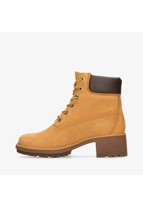 Timberland - TIMBERLAND Kinsley 6 In Waterproof Boot Botki damskie. Kolor: brązowy. Materiał: guma. Szerokość cholewki: normalna. Styl: elegancki, klasyczny