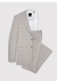 Pako Lorente - Szare spodnie garniturowe w subtelną kratę P22SF-6G-023-S-S. Kolor: szary. Materiał: poliester, elastan, wiskoza #2