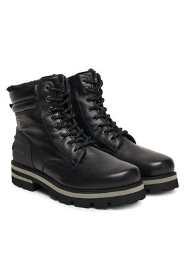 Bogner Trapery Courchevel 32 12544333 Czarny. Kolor: czarny. Materiał: skóra