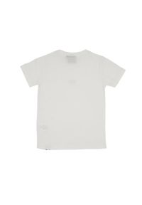 LEONE 1947 APPAREL - Dziecięca koszulka z krótkim rękawem basic z małym logo. Kolor: biały. Długość rękawa: krótki rękaw. Długość: krótkie. Sport: joga i pilates