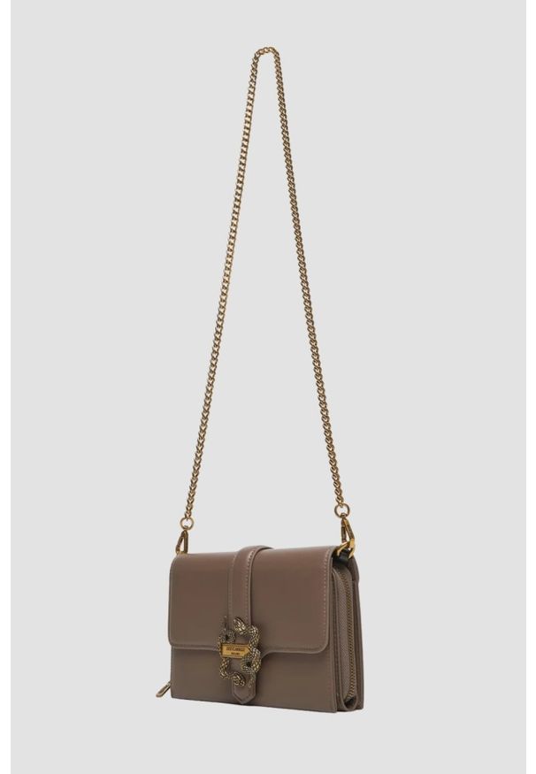 Just Cavalli - JUST CAVALLI Kopertówka w kolorze taupe Iconic Snakes - Style 13. Kolor: beżowy. Materiał: skórzane