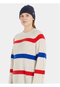 TOMMY HILFIGER - Tommy Hilfiger Czapka Cashmere Chic Beanie AW0AW15321 Granatowy. Kolor: niebieski. Materiał: kaszmir