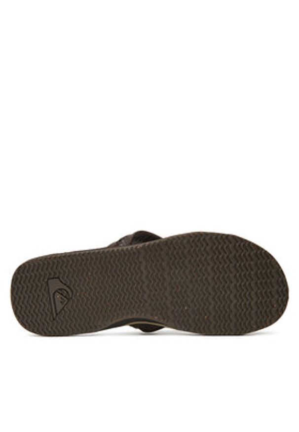 Quiksilver Japonki AQYL101302 Brązowy. Kolor: brązowy. Materiał: skóra