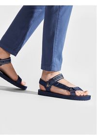 Calvin Klein Jeans Sandały Prefresato Sandal 1 YM0YM00352 Granatowy. Kolor: niebieski. Materiał: materiał #6