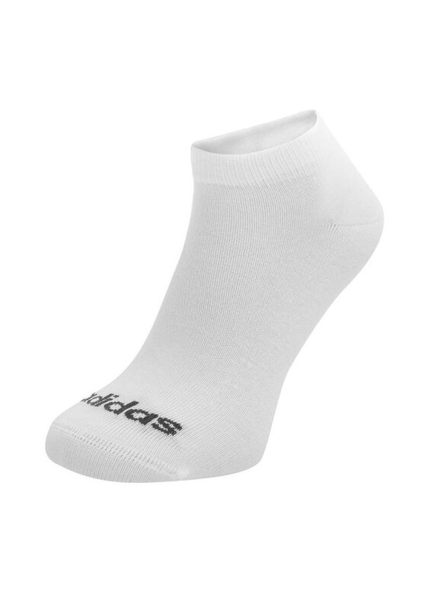 Adidas - adidas Skarpety krótkie C-HT3447 3-PACK Biały. Kolor: biały. Materiał: bawełna