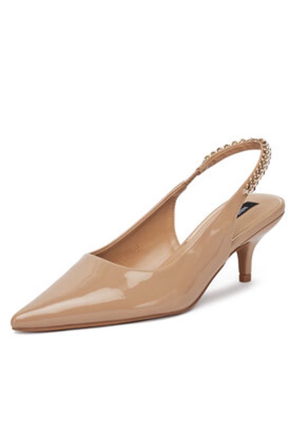 Nine West Czółenka PXSH28-31 Beżowy. Kolor: beżowy. Materiał: skóra
