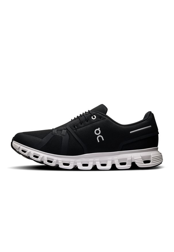 On Cloud 6 M Black | White Sneakersy męskie. Kolor: czarny