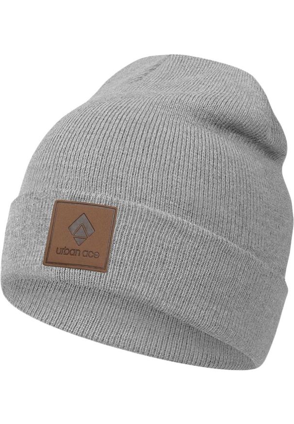 URBANARTT - Unisex Grey Mankiet Beanie - Warm & Stedelijk Design. Kolor: wielokolorowy. Materiał: akryl. Sezon: zima. Styl: elegancki
