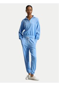 Polo Ralph Lauren Bluza 211B18686005 Błękitny Relaxed Fit. Typ kołnierza: polo. Kolor: niebieski. Materiał: bawełna #4