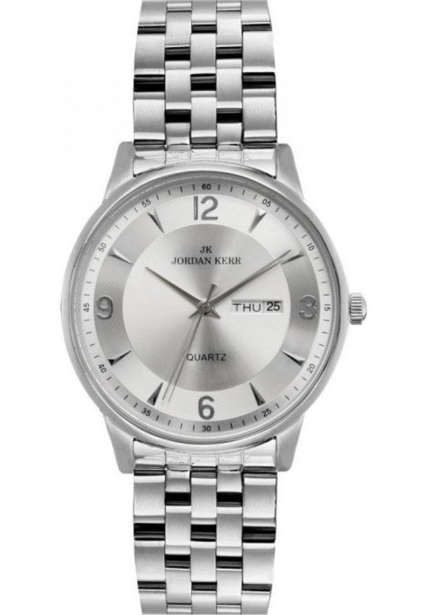 Zegarek Jordan Kerr Zegarek męski Jordan Kerr CASTIL L1050 srebrny. Kolor: srebrny