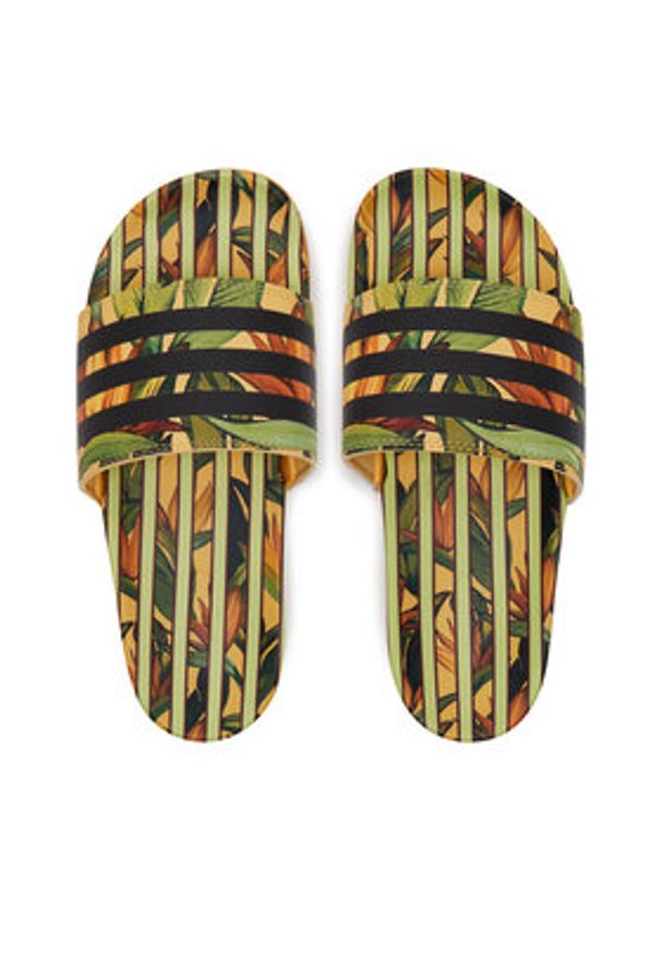 Adidas - adidas Klapki adilette JI2263 Żółty. Kolor: żółty. Materiał: syntetyk