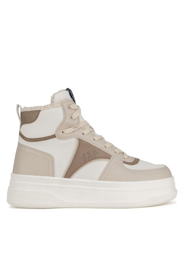 GAP - Gap Botki PARADISE CUP MID W GP514035AW-SAOF Beżowy. Kolor: beżowy. Materiał: materiał