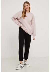 Answear Lab bluza bawełniana damska kolor różowy gładka. Kolor: różowy. Materiał: bawełna. Wzór: gładki. Styl: wakacyjny #5