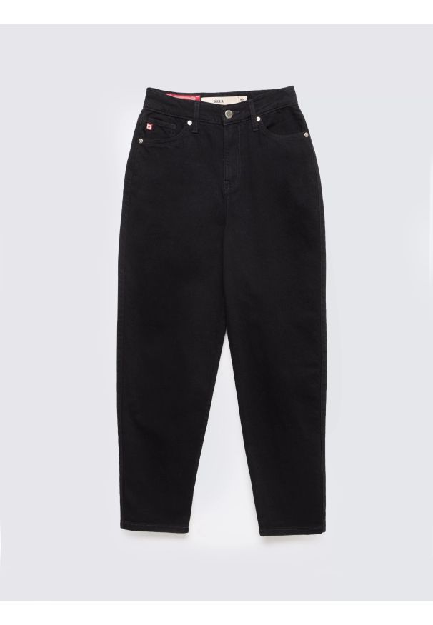 Big-Star - Jeansy damskie mom jeans czarne Silla 936. Stan: podwyższony. Kolor: czarny. Styl: klasyczny, retro