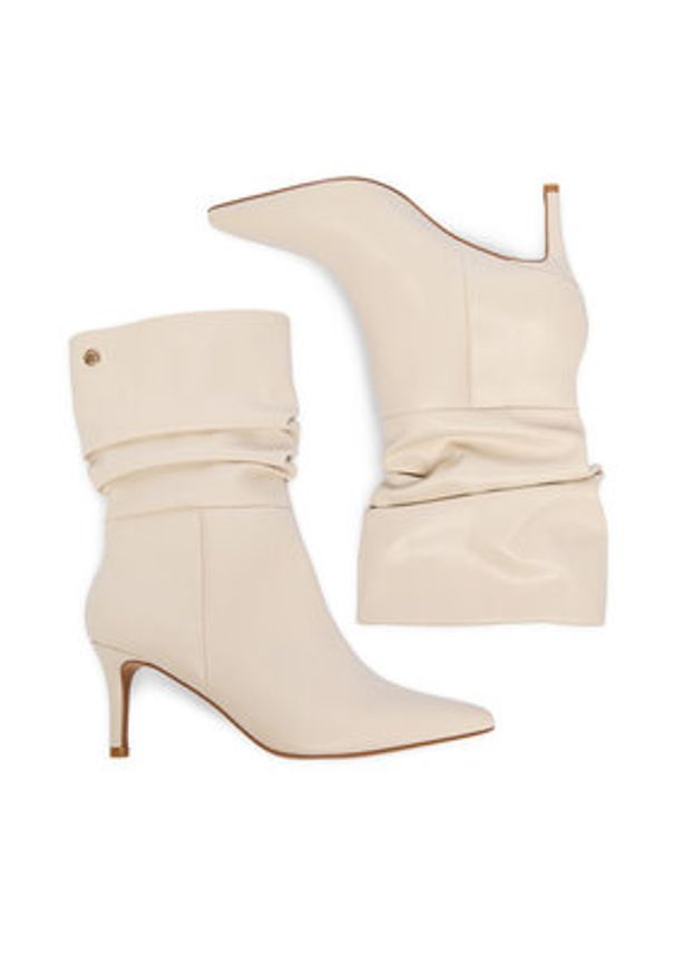 Nine West Botki CEO-SAMIRA-01 Écru. Materiał: materiał