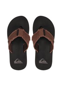 Quiksilver Japonki AQYL100047 Brązowy. Kolor: brązowy. Materiał: materiał