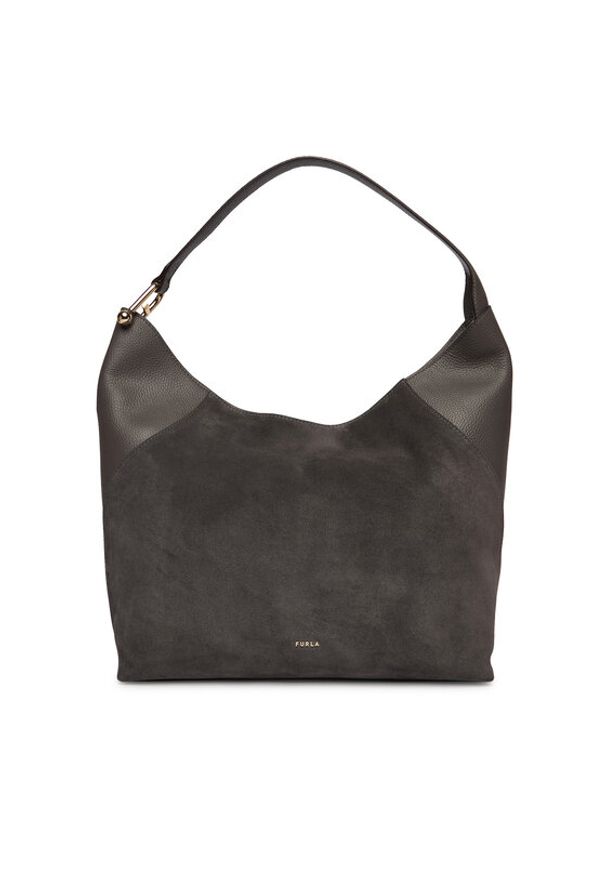 Furla Torebka Lara L WB01876 BX1895 BG 4285S Szary. Kolor: szary. Materiał: skórzane