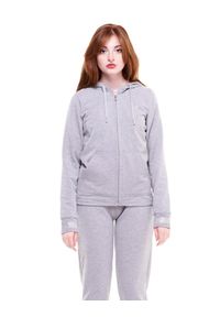 LEONE 1947 APPAREL - Damski dres z kapturem Shine On. Kolor: szary. Materiał: dresówka. Sport: fitness
