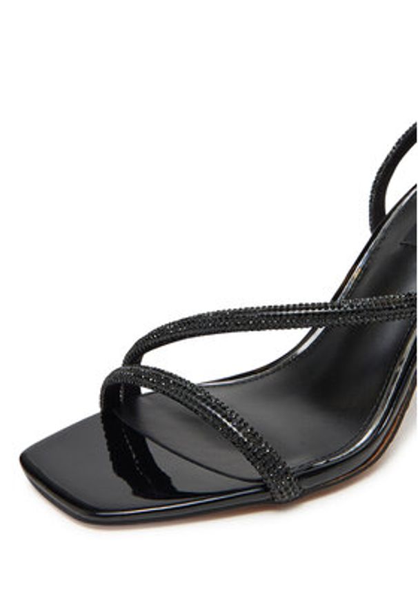 Nine West Sandały WFA2675-1 Czarny. Kolor: czarny. Materiał: materiał