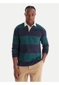 Robe di Kappa Polo New Casper 64112GW Granatowy Slim Fit. Typ kołnierza: polo. Kolor: niebieski. Materiał: bawełna #1