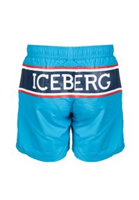 Iceberg Kąpielówki | ICE1MBM02 | Bicolor | Mężczyzna | Niebieski. Kolor: niebieski. Materiał: poliester. Wzór: nadruk, aplikacja #4