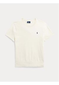 Polo Ralph Lauren Sweter 211891673001 Écru Relaxed Fit. Typ kołnierza: polo. Materiał: bawełna #3