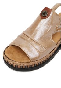 Rieker Sandały CEO-V7972-60 Złoty. Kolor: złoty. Materiał: skóra #4