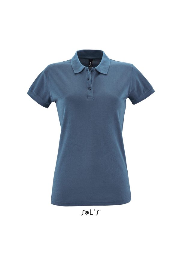 SOL'S - Damska koszulka polo Sol's Perfect. Typ kołnierza: polo. Kolor: niebieski
