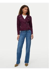 Vero Moda Kurtka z imitacji skóry Jose 10300938 Fioletowy Regular Fit. Kolor: fioletowy. Materiał: skóra #4