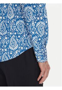 La Martina Koszula Aspen MAC003 PP719 Niebieski Regular Fit. Kolor: niebieski. Materiał: bawełna #4