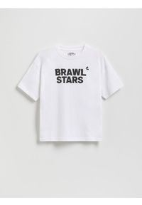 Reserved - T-shirt Brawl Stars - biały. Kolor: biały. Materiał: dzianina, bawełna