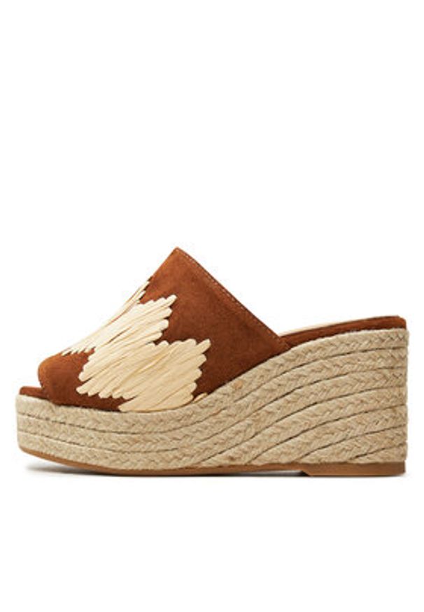 Castañer Espadryle Eleo/186 023437 Brązowy. Kolor: brązowy. Materiał: zamsz, skóra