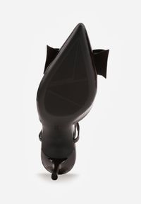 Born2be - Brązowe Eleganckie Szpilki VICES z Ozdobną Kokardą Adrelena. Nosek buta: szpiczasty. Zapięcie: sprzączka. Kolor: brązowy. Wzór: aplikacja. Materiał: skóra, lakier. Sezon: lato. Obcas: na szpilce. Styl: elegancki. Wysokość obcasa: średni #8