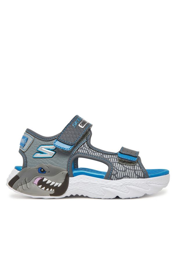 skechers - Sandały Skechers. Kolor: szary