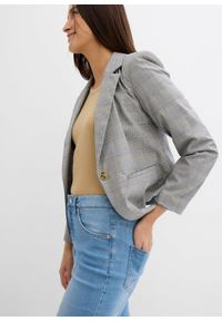 bonprix - Dżinsy Barrel, high waist, cropped. Stan: podwyższony. Kolor: niebieski #2