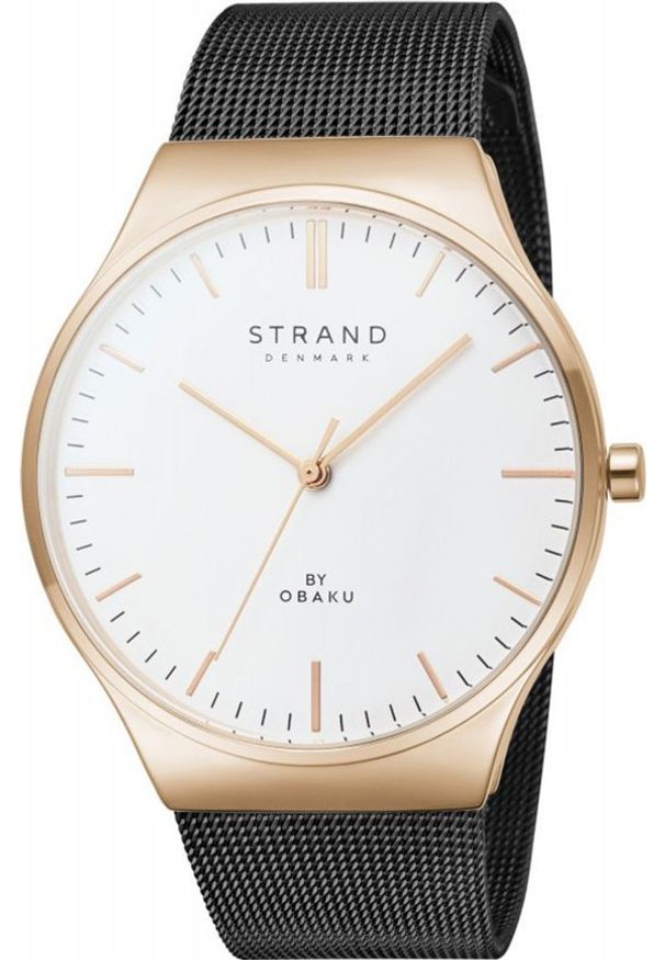 Zegarek Strand Zegarek męski Strand S717GXVWMB czarny. Kolor: czarny