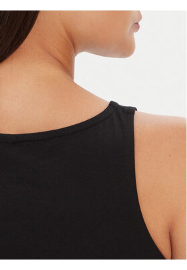 Guess Top V5YP00 J1314 Czarny Regular Fit. Kolor: czarny. Materiał: bawełna