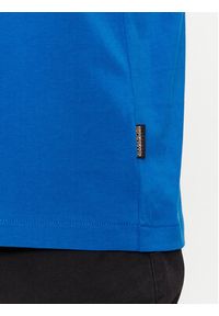 Napapijri T-Shirt NP0A4H8S Niebieski Regular Fit. Kolor: niebieski. Materiał: bawełna #3