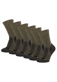 XTREME SOCKSWEAR - Skarpety turystyczne dla dorosłych Xtreme Wełna Merino, 6 szt. Kolor: zielony. Materiał: wełna. Sport: turystyka piesza