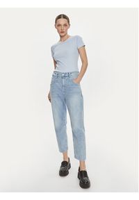 GAP - Gap T-Shirt 870883 Błękitny Slim Fit. Kolor: niebieski. Materiał: bawełna
