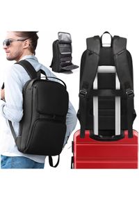 Plecak Bange Plecak wodoodporny Bange torba na laptopa 15.6" akcesoria podróżny 48x30x12.5 cm do pracy szkoły samolotu męski damski USB i USB